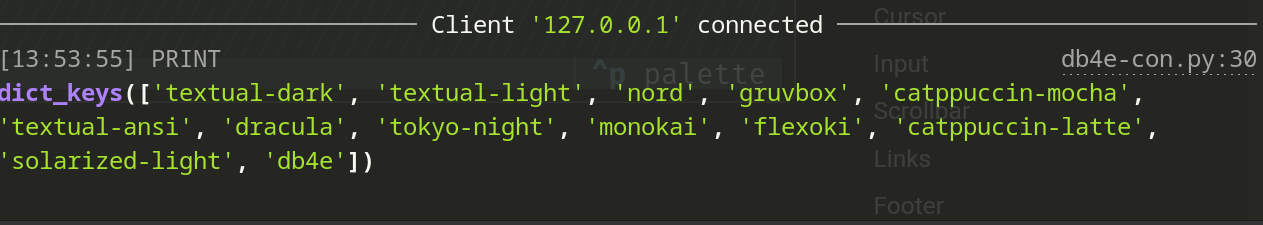 Textual console